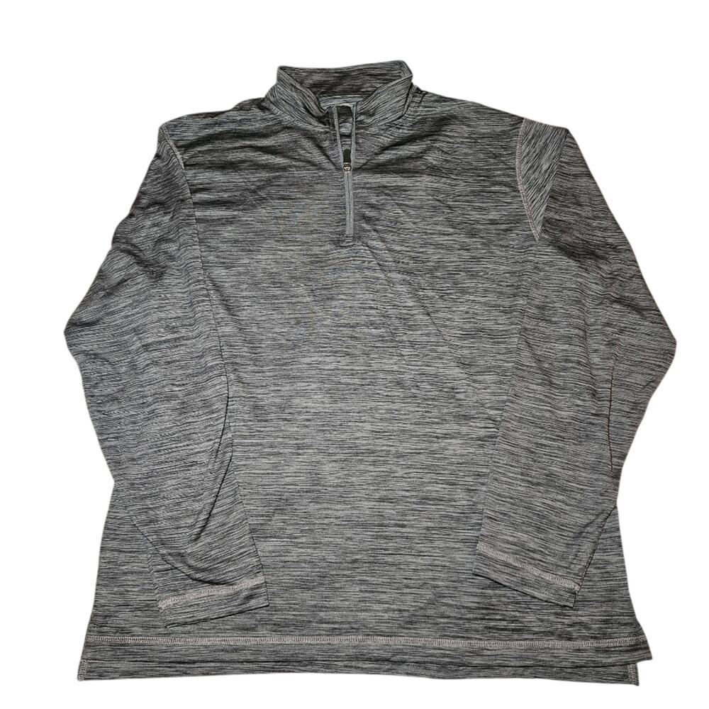 NWOT Large Men's Top of the World Heathered Gray Quarter Zip Pullover